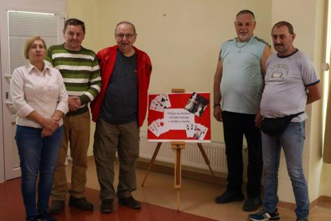 Klienti DSS Zavar s doprovodom na šachovo-žolíkovom turnaji v ZpS Vansová, Trnava.