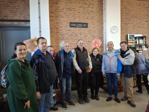 Klienti a zamestnanci DSS Zavar na výstave čemeríc v Trnave